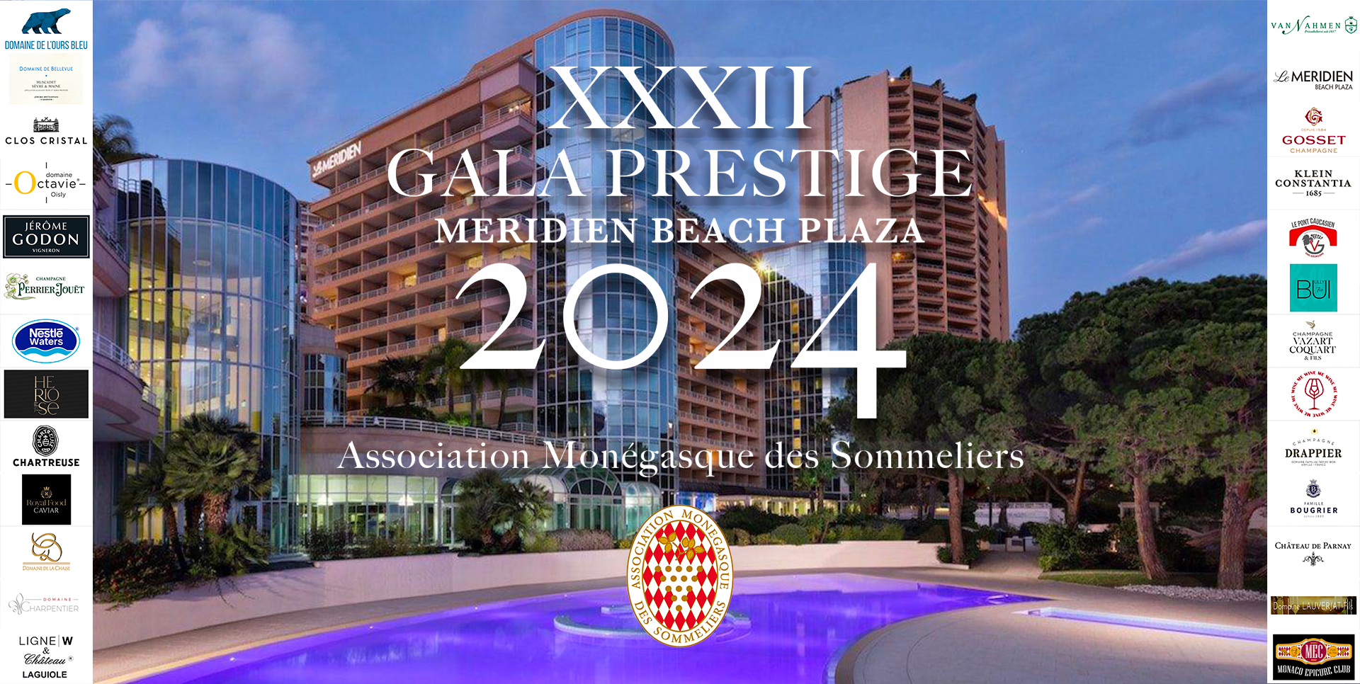 XXXIIème GALA DE L’ASSOCIATION MONÉGASQUE DES SOMMELIERS