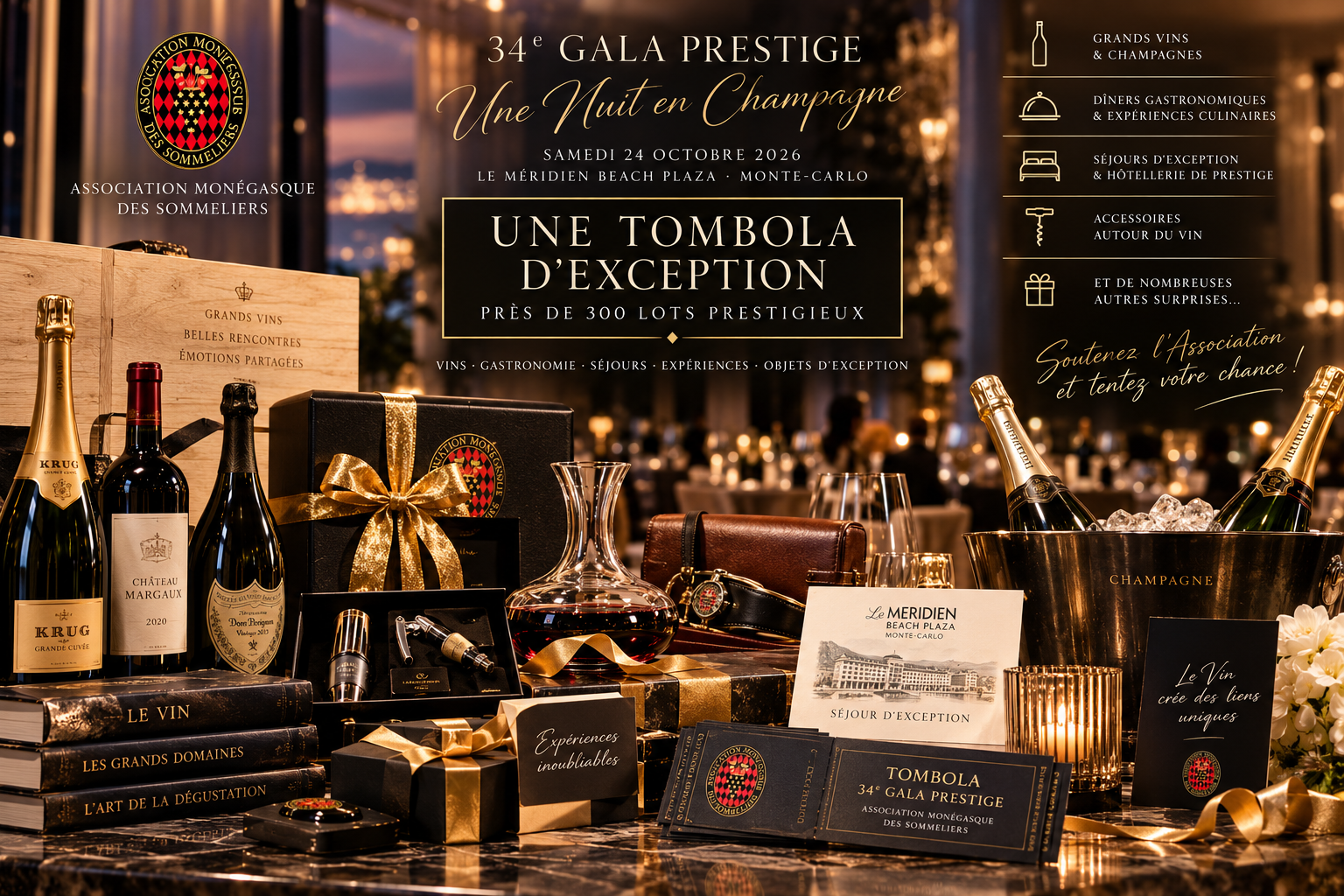 Une tombola d’exception — visuel officiel AMS